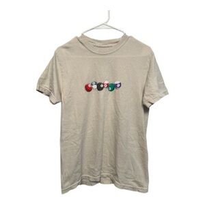 Pretty Vacant Classic Beige Billiard Graphic Men's Tee Small (unisex)